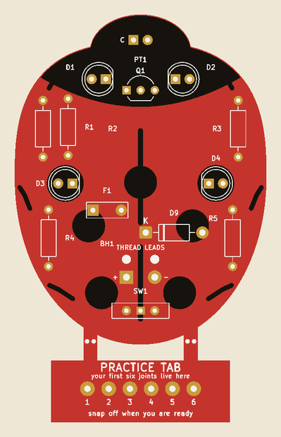 Ladybird prototype board artwork